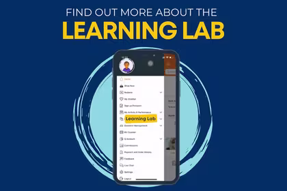 QNET Mobile App Learning Lab layout on mobile