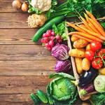Various colourful vegetables show how many options we have for a vegetarian lifestyle